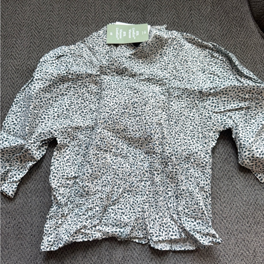 Kids' Black and White Patterned Shirt